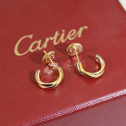 [Amore]TRINITY ON DIAMOND MINI EARRINGS