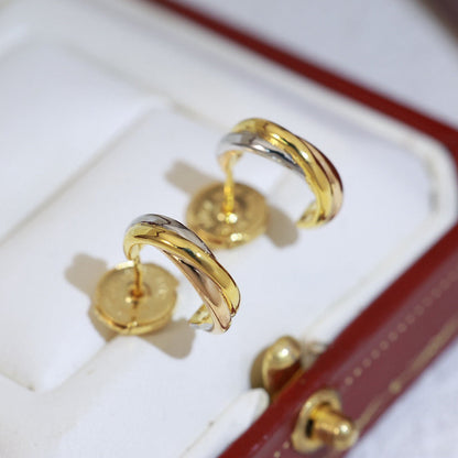 [Amore]TRINITY ON DIAMOND MINI EARRINGS