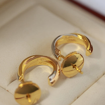 [Amore]TRINITY ON DIAMOND MINI EARRINGS