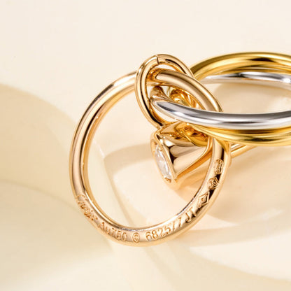 [Amore]TRINITY ON DIAMOND  EARRINGS