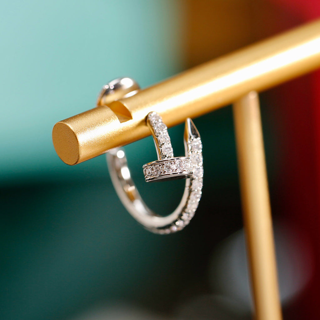 [Amore]JUSTE FULL DIAMOND SMALL EARRINGS