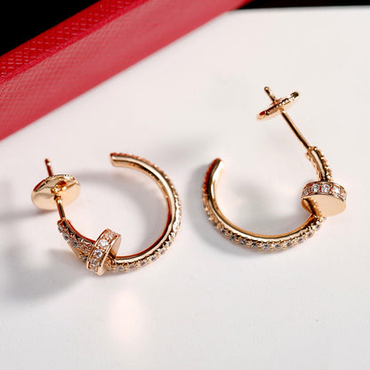 [Amore]JUSTE FULL DIAMOND SMALL EARRINGS