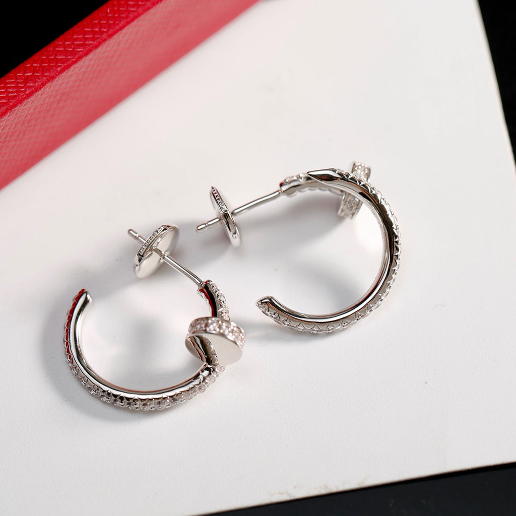 [Amore]JUSTE FULL DIAMOND SMALL EARRINGS