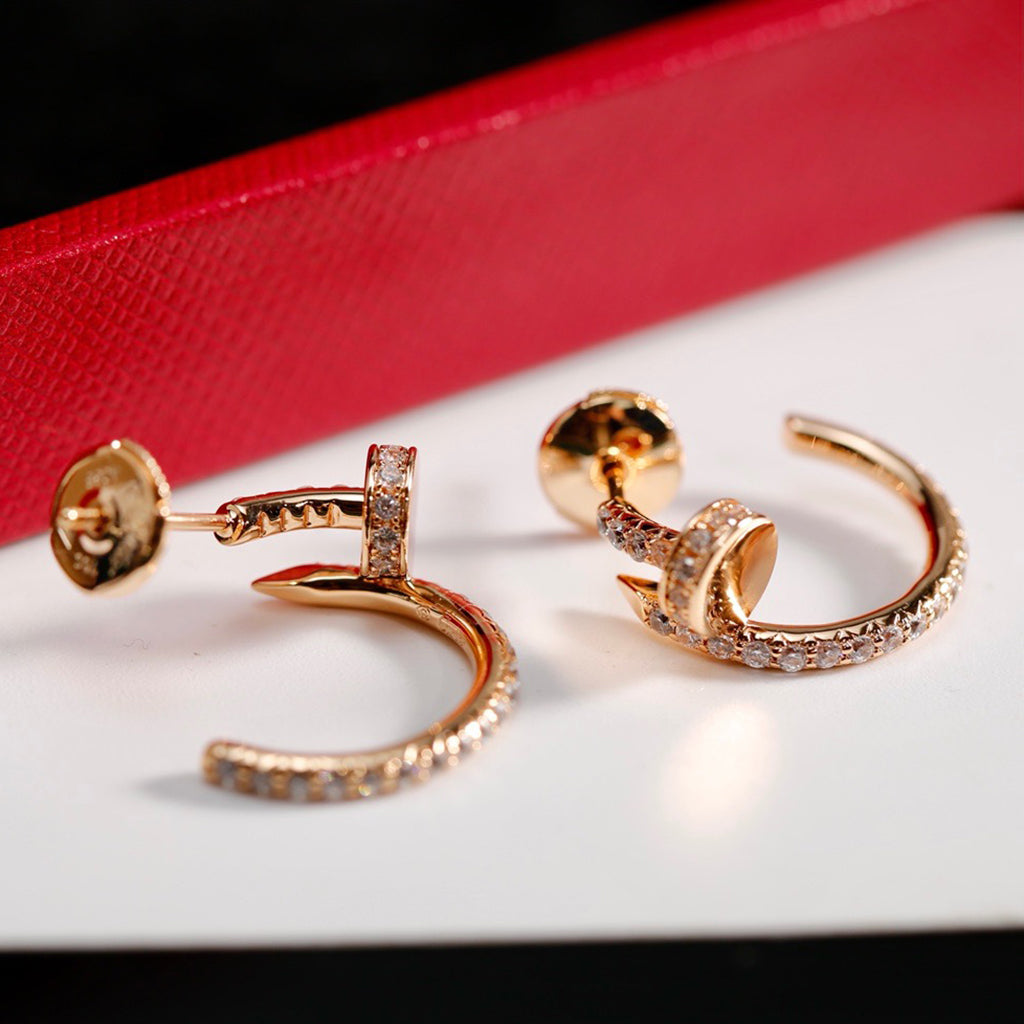 [Amore]JUSTE FULL DIAMOND SMALL EARRINGS