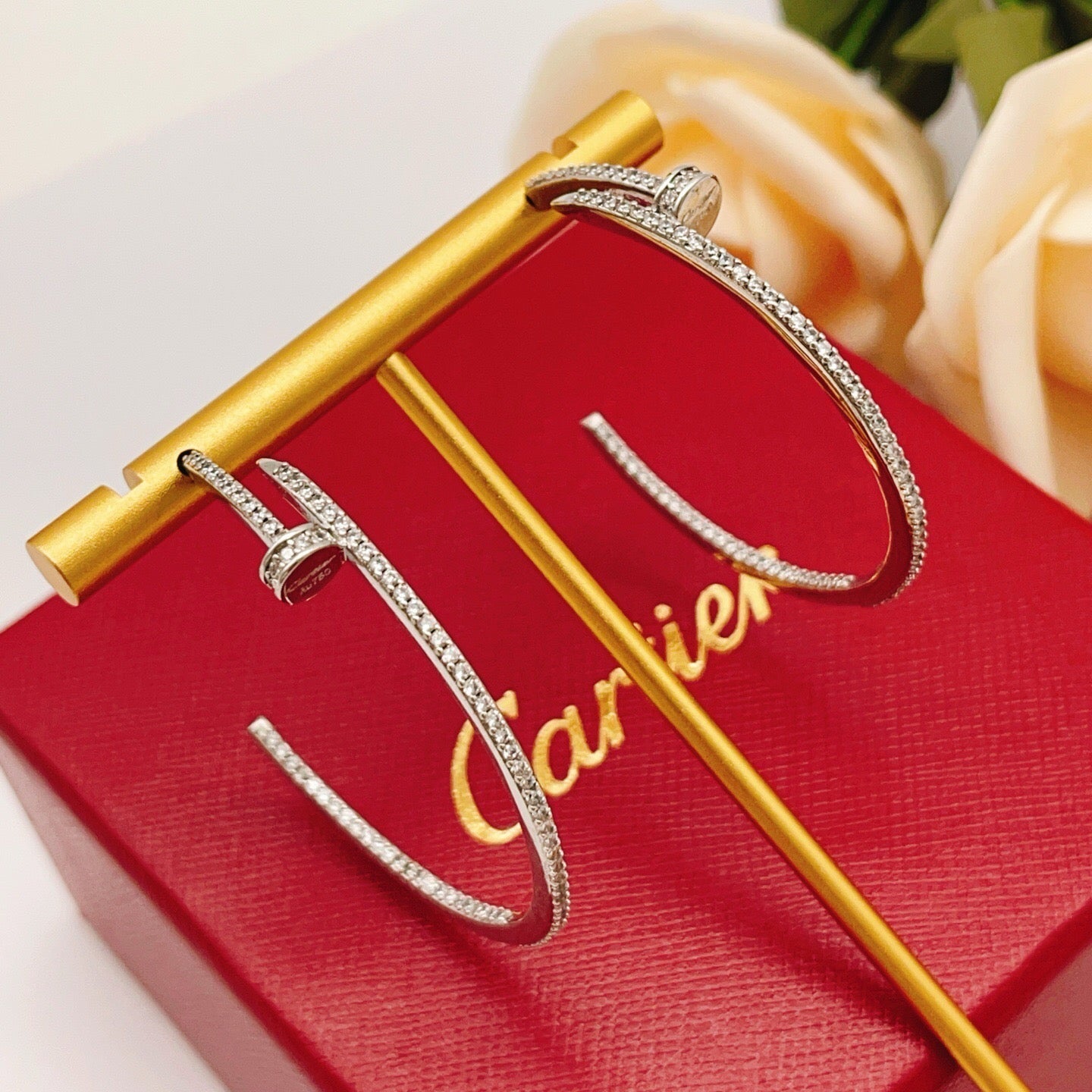 [Amore]JUSTE FULL DIAMOND LARGE EARRINGS