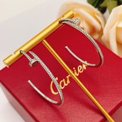[Amore]JUSTE FULL DIAMOND LARGE EARRINGS