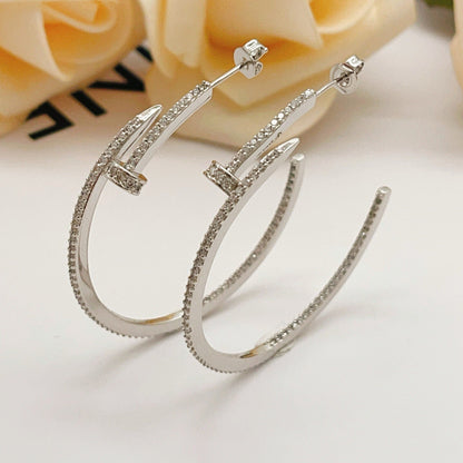 [Amore]JUSTE FULL DIAMOND LARGE EARRINGS