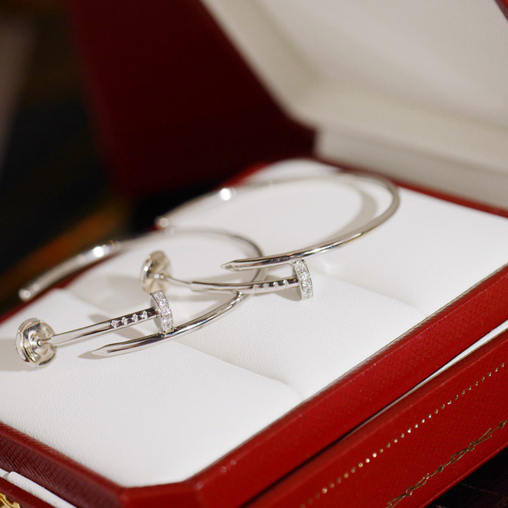 [Amore]JUSTE HALF DIAMOND LARGE EARRINGS