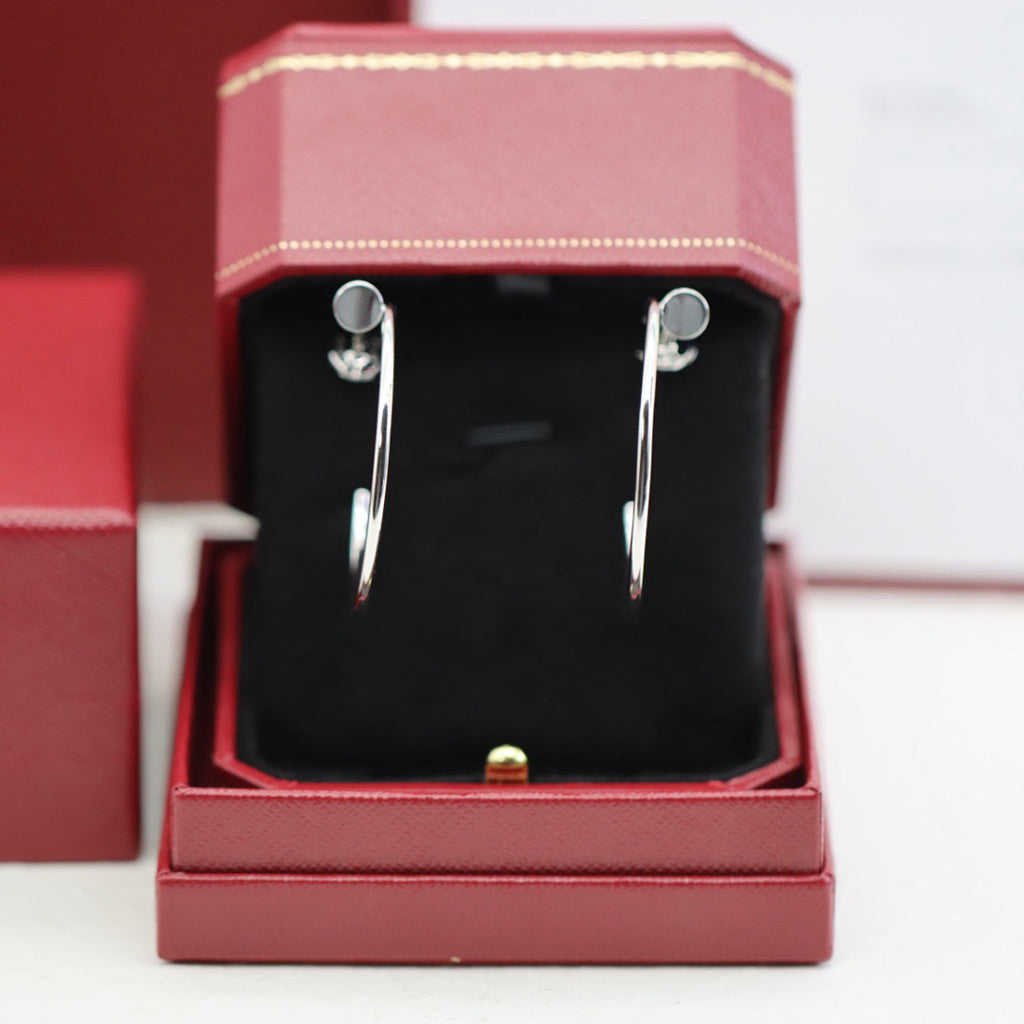 [Amore]JUSTE HALF DIAMOND LARGE EARRINGS