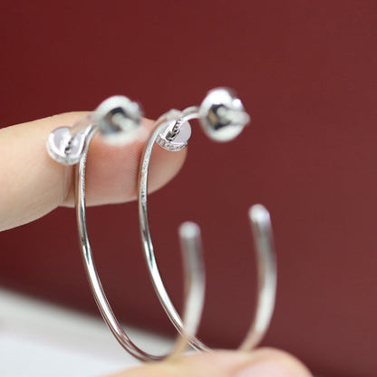 [Amore]JUSTE HALF DIAMOND LARGE EARRINGS