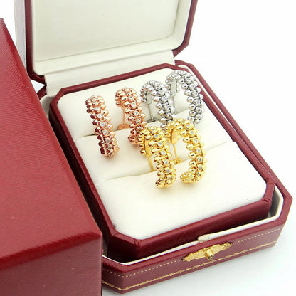 [Amore]CLASH FULL DIAMOND MEDIUM EARRINGS