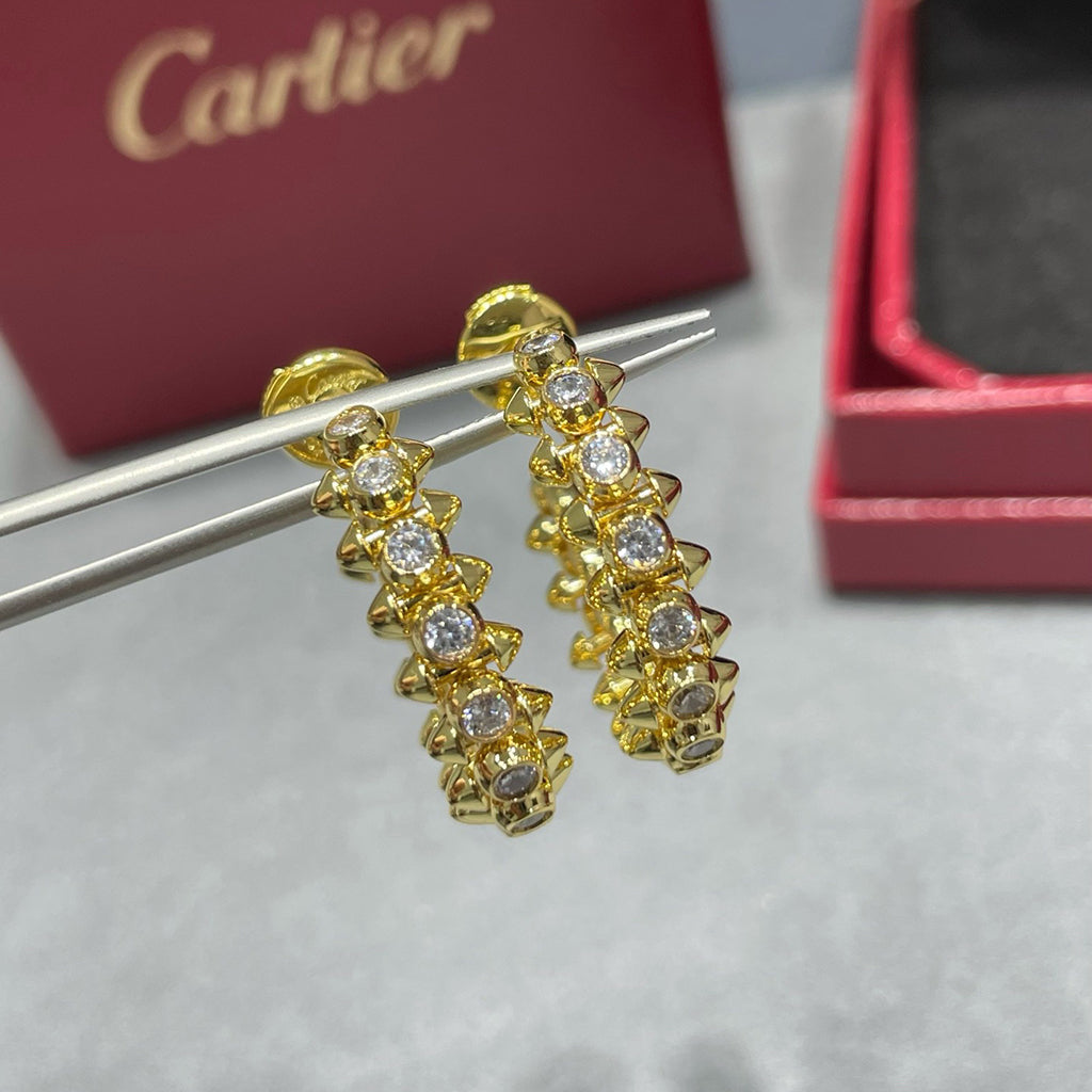 [Amore]CLASH FULL DIAMOND MEDIUM EARRINGS