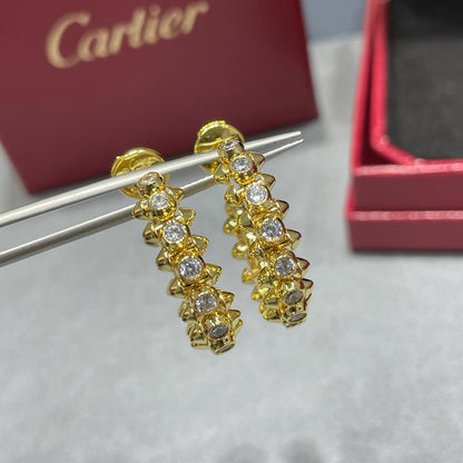 [Amore]CLASH FULL DIAMOND MEDIUM EARRINGS