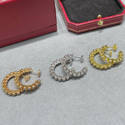 [Amore]CLASH FULL DIAMOND MEDIUM EARRINGS
