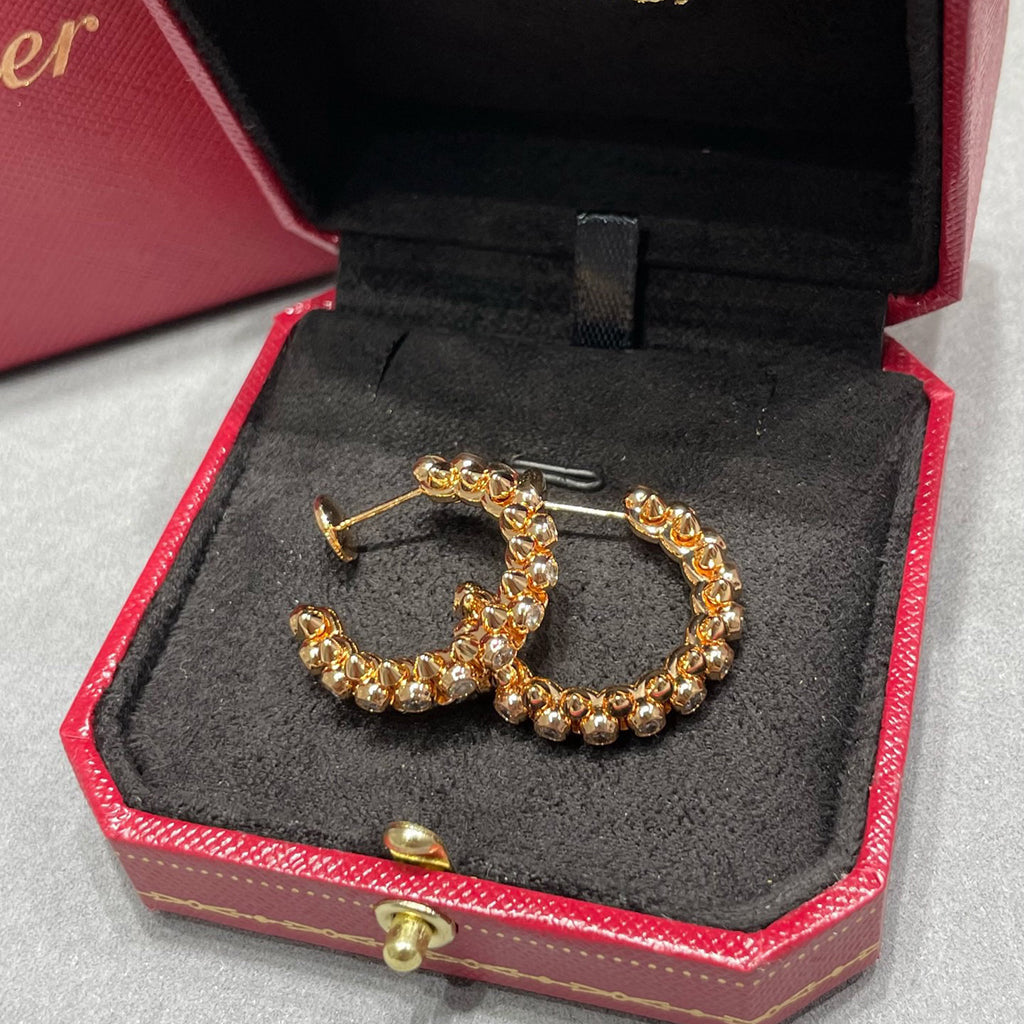 [Amore]CLASH FULL DIAMOND MEDIUM EARRINGS