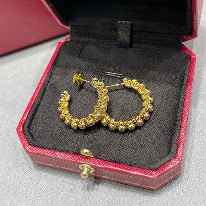 [Amore]CLASH FULL DIAMOND MEDIUM EARRINGS