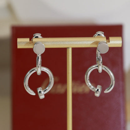 [Amore]JUSTE NO DIAMOND DOUBLE EARRINGS