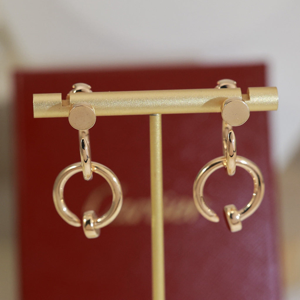 [Amore]JUSTE NO DIAMOND DOUBLE EARRINGS
