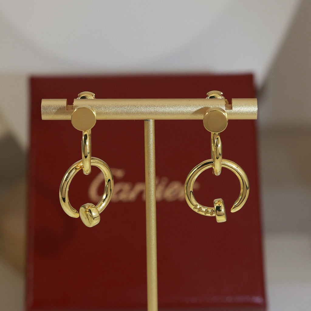 [Amore]JUSTE NO DIAMOND DOUBLE EARRINGS