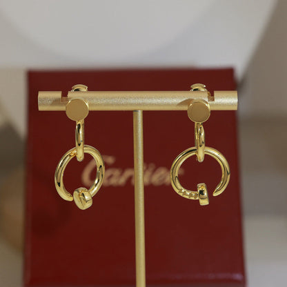 [Amore]JUSTE NO DIAMOND DOUBLE EARRINGS