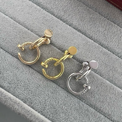 [Amore]JUSTE NO DIAMOND DOUBLE EARRINGS