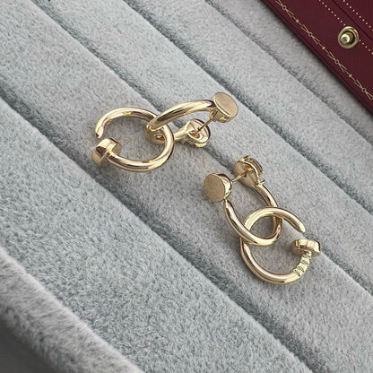 [Amore]JUSTE NO DIAMOND DOUBLE EARRINGS