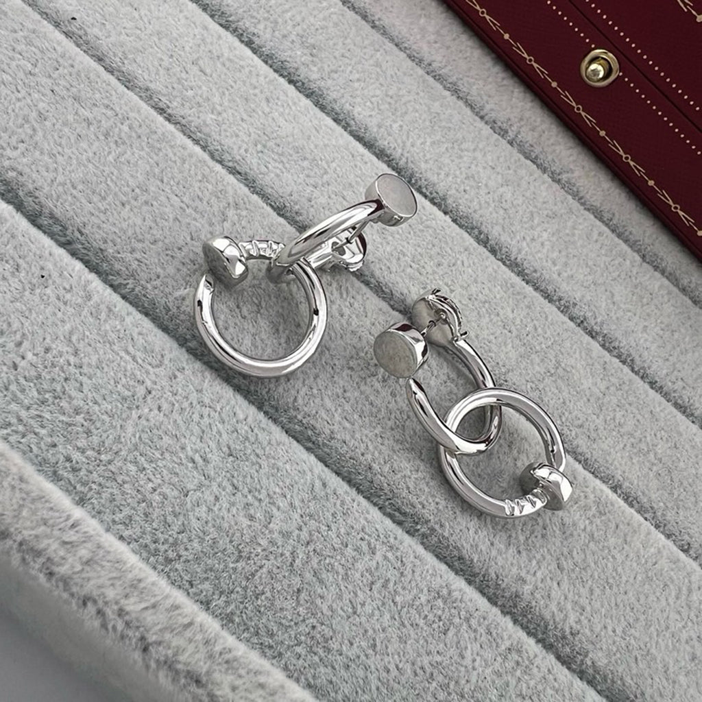 [Amore]JUSTE NO DIAMOND DOUBLE EARRINGS