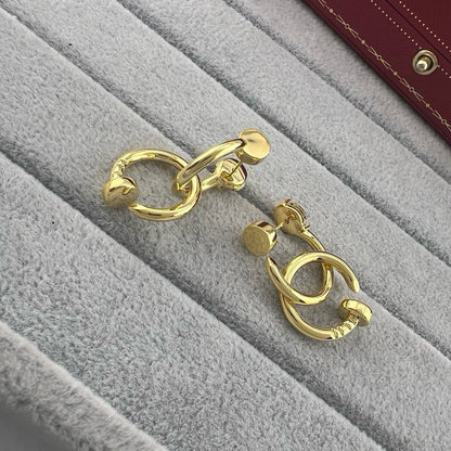 [Amore]JUSTE NO DIAMOND DOUBLE EARRINGS