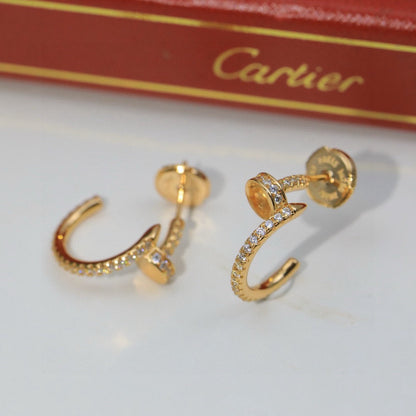 [Amore]JUSTE FULL DIAMOND DOUBLE EARRINGS
