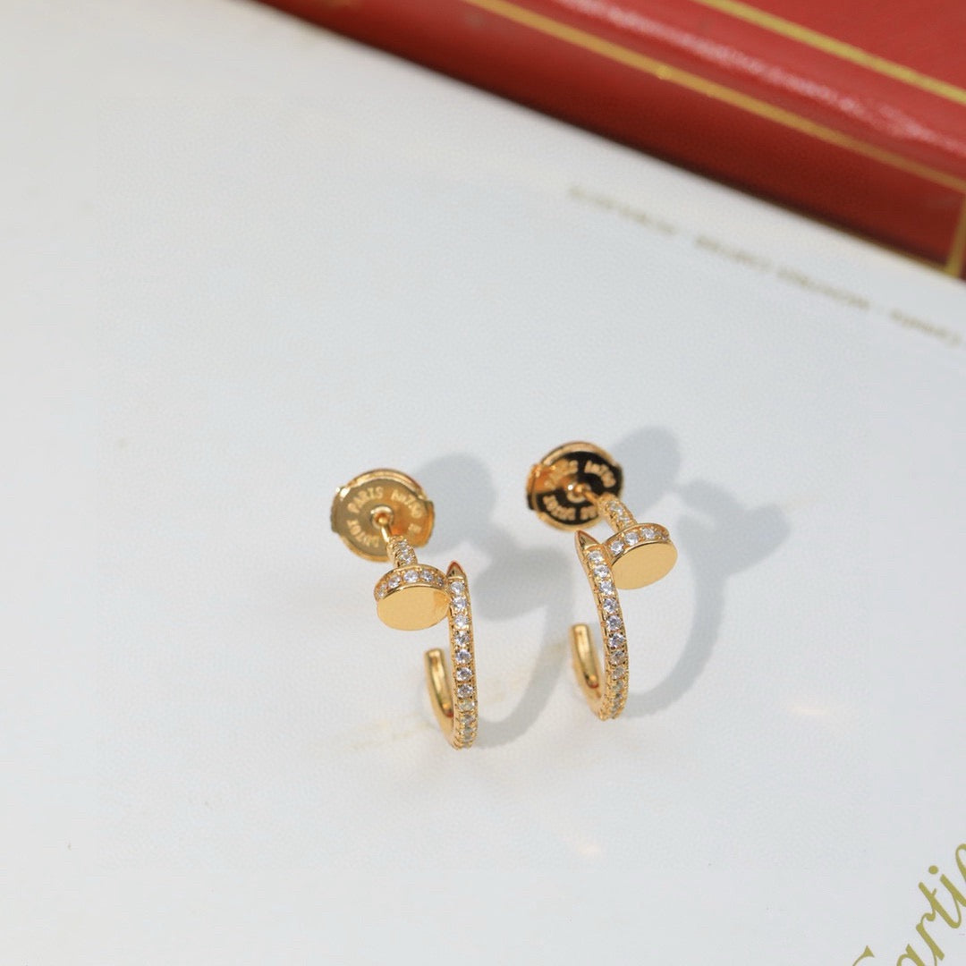 [Amore]JUSTE FULL DIAMOND DOUBLE EARRINGS