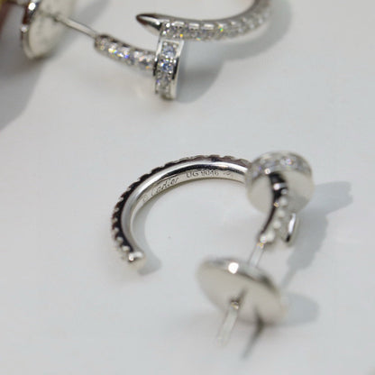 [Amore]JUSTE FULL DIAMOND DOUBLE EARRINGS