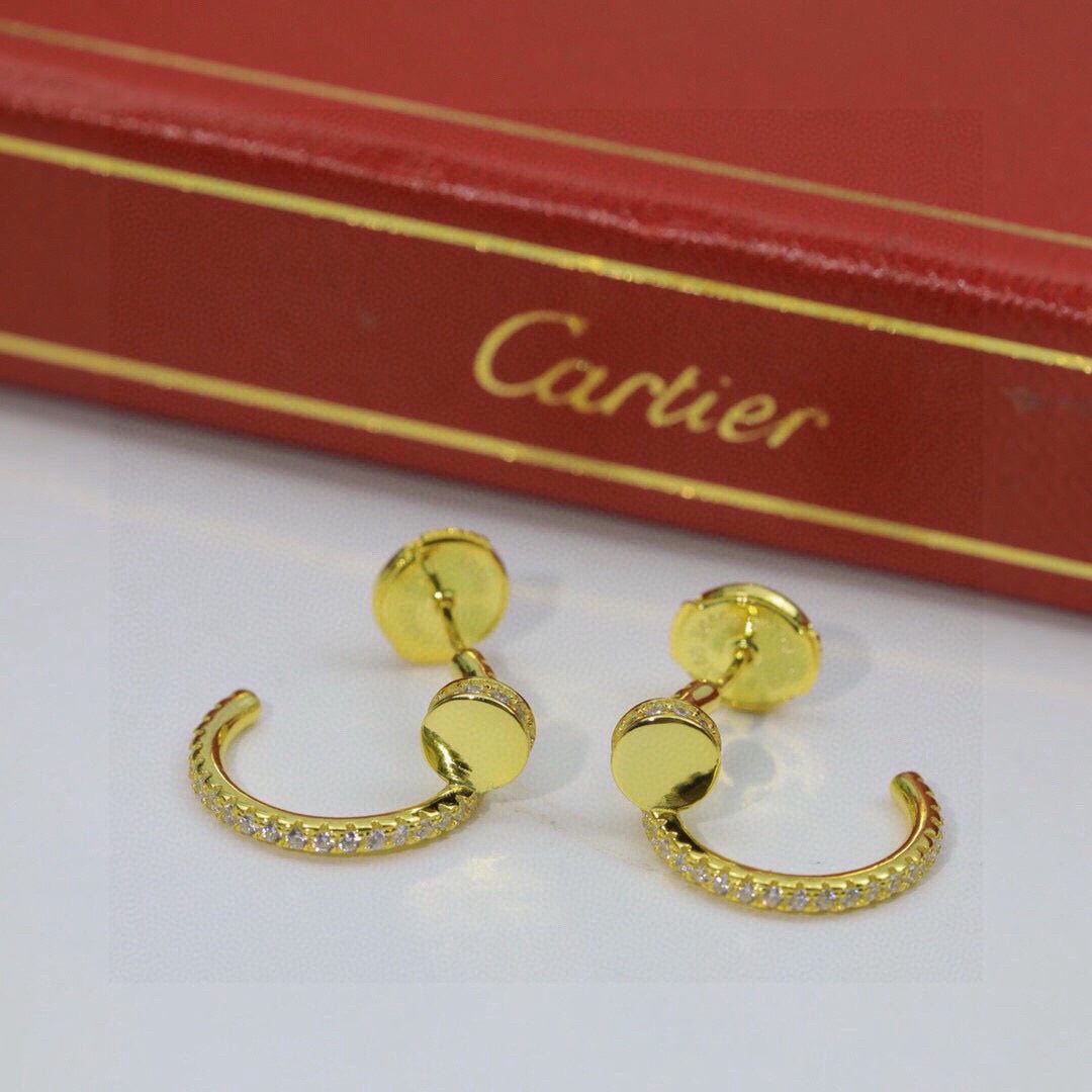 [Amore]JUSTE FULL DIAMOND DOUBLE EARRINGS