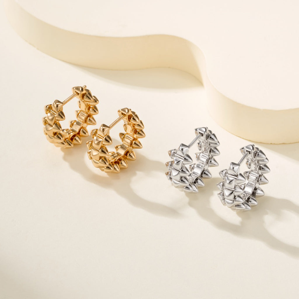 [Amore]CLASH MINI HOOP EARRINGS
