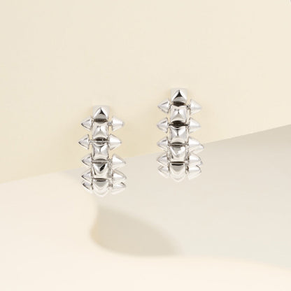 [Amore]CLASH MINI HOOP EARRINGS