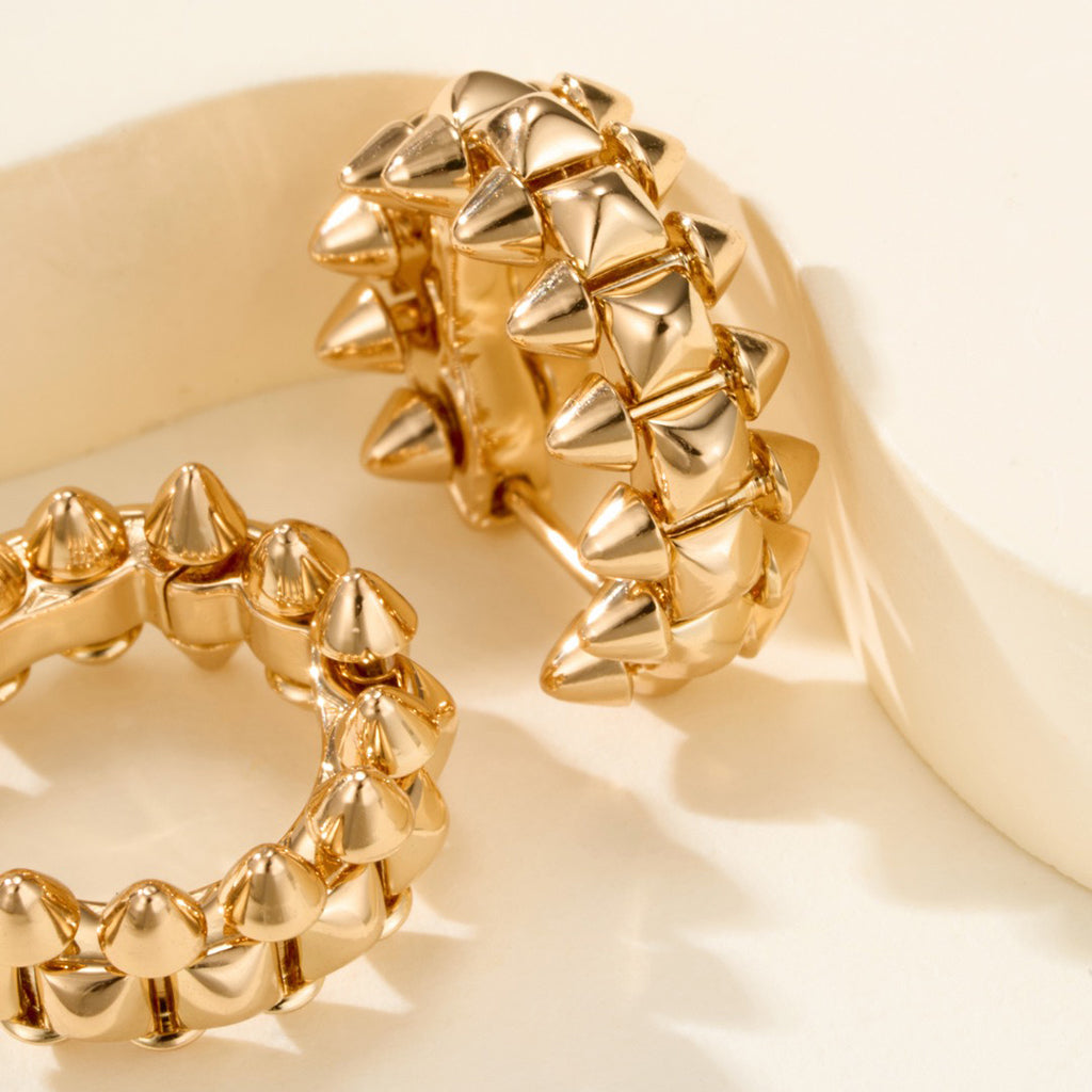 [Amore]CLASH MINI HOOP EARRINGS
