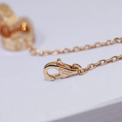 [Amore]LOVE DOUBLE RING NECKLACE