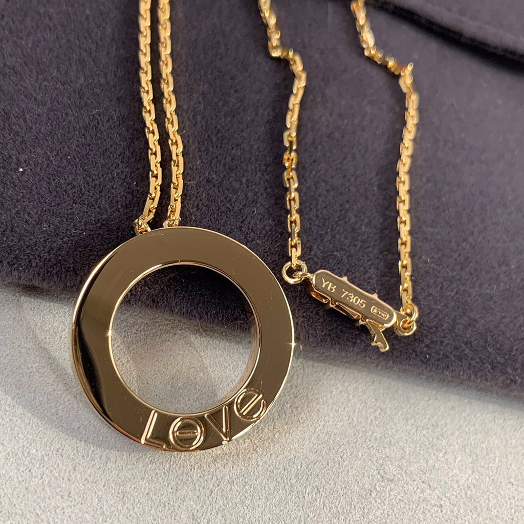 [Amore]LOVE NECKLACE 16MM 3 DIAMONDS