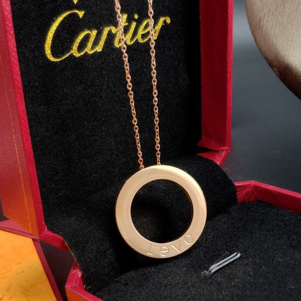 [Amore]LOVE NECKLACE 16MM 3 DIAMONDS