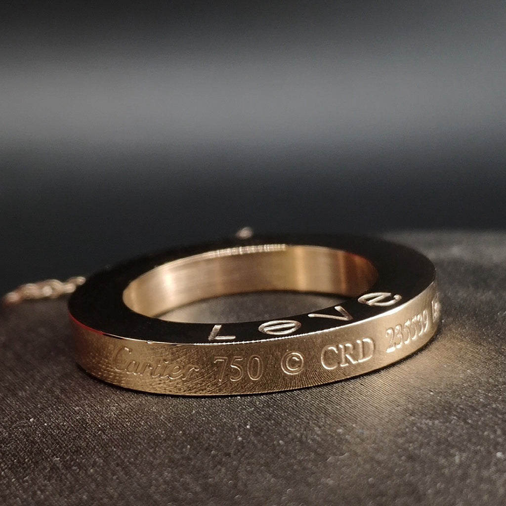 [Amore]LOVE NECKLACE 16MM 3 DIAMONDS