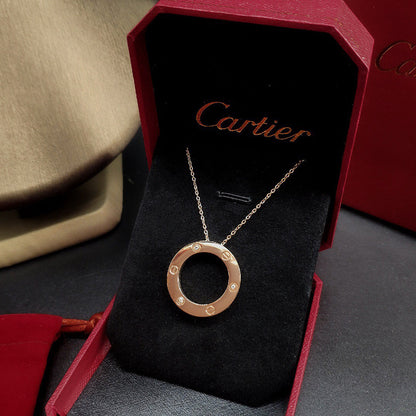 [Amore]LOVE NECKLACE 16MM 3 DIAMONDS