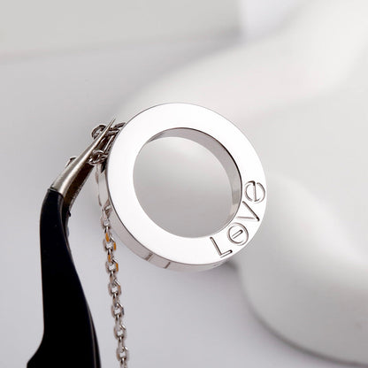 [Amore]LOVE NECKLACE 16MM  FULL DIAMOND