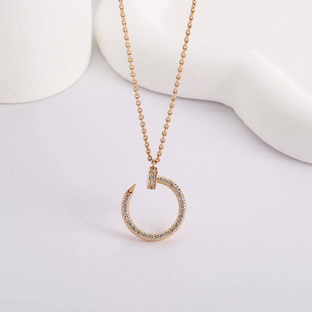 [Amore]JUSTE NECKLACE FULL DIAMOND