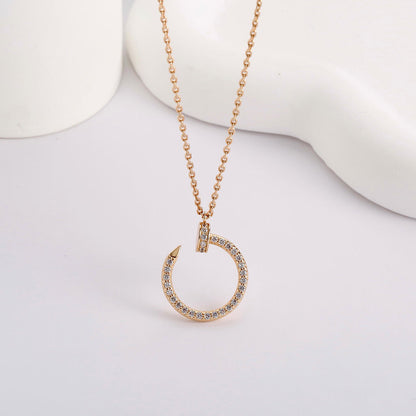 [Amore]JUSTE NECKLACE FULL DIAMOND