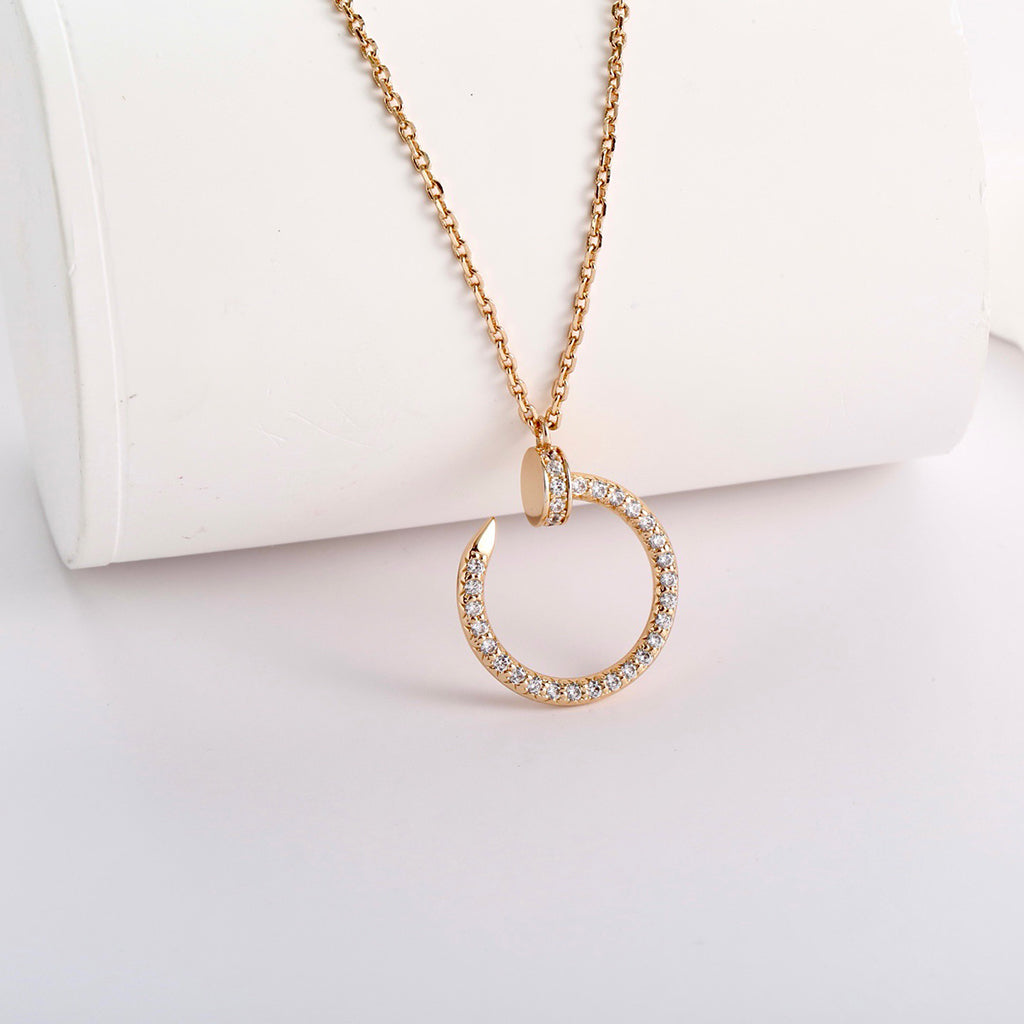 [Amore]JUSTE NECKLACE FULL DIAMOND