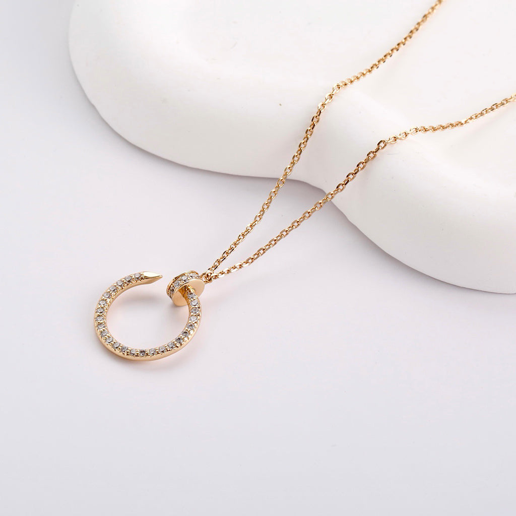 [Amore]JUSTE NECKLACE FULL DIAMOND
