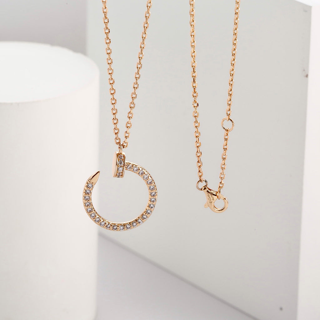 [Amore]JUSTE NECKLACE FULL DIAMOND