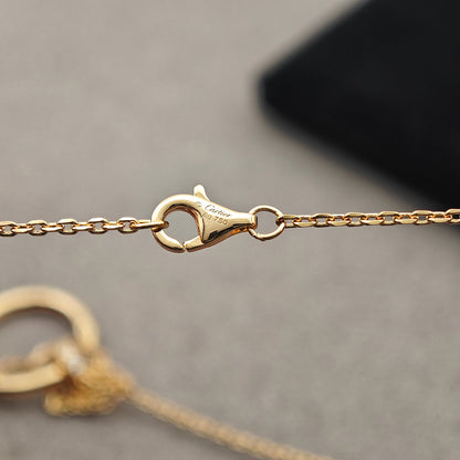 [Amore]JUSTE NECKLACE HALF DIAMOND
