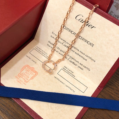 [Amore]JUSTE NECKLACE FULL DIAMONDS
