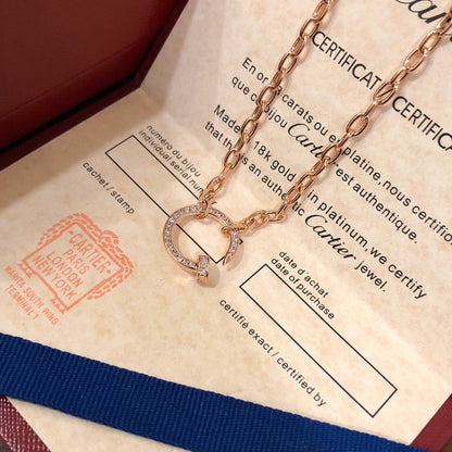 [Amore]JUSTE NECKLACE FULL DIAMONDS
