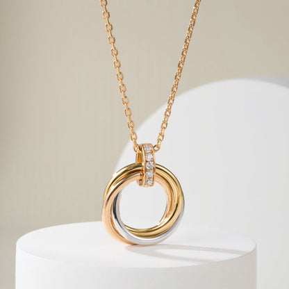 [Amore]TRINITY MEDIUM  DIAMONDS NECKLACE